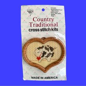 Vintage Adorable MINI Cross Stitch Kit.
